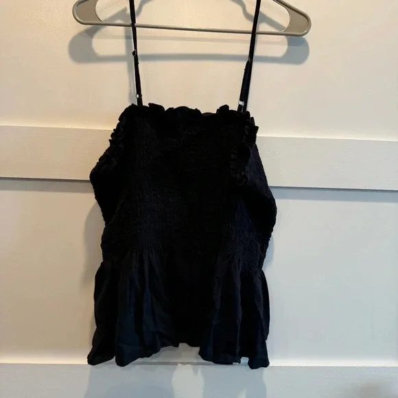 No Boundaries Black Ruffled Camisole - Picture 7 of 7